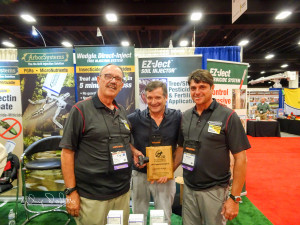 Pictured is (left) Jaume Aligarda from ArborSystems’ Spain distributor Sol I Vent; Carlos Anaya of Argentina and Chip Doolittle from ArborSystems.